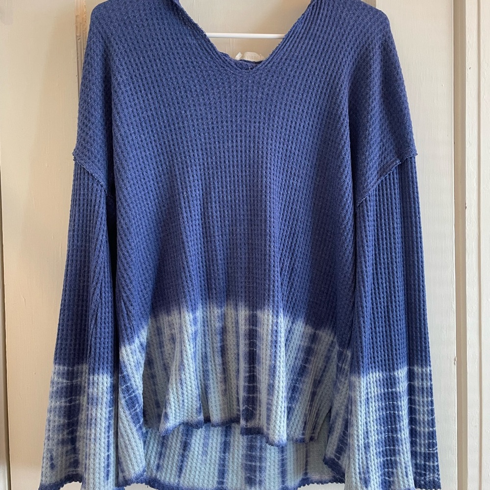 Peach Love Hooded Bell Sleeve sweater